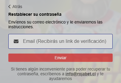 rojabet forget password